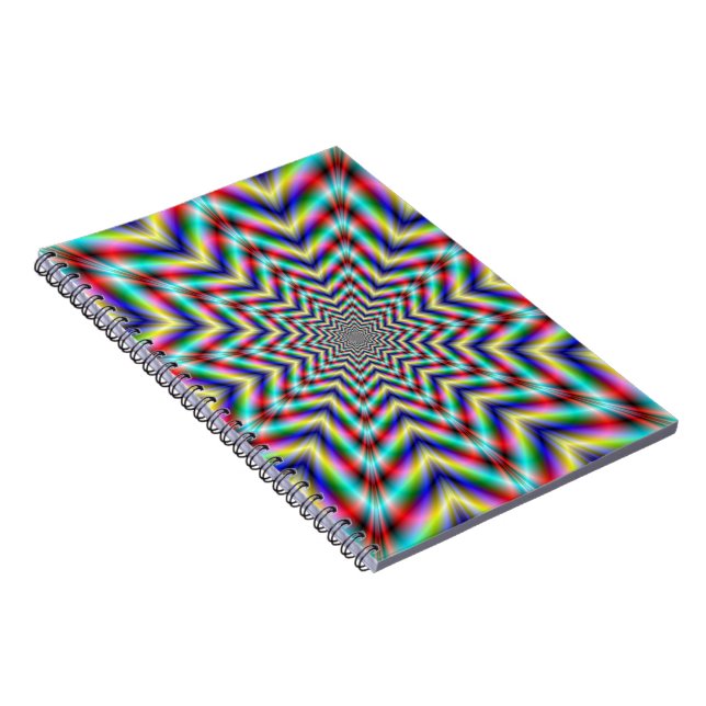 Caderno Espiral Notebook Star desafiando opticamente (Lado Direito)