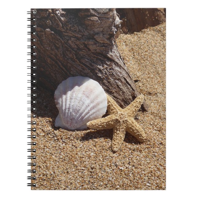 Caderno Espiral Notebook Starfish e Sand Spiral (Frente)