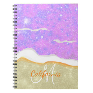 Caderno Espiral Notebook Starry Beach