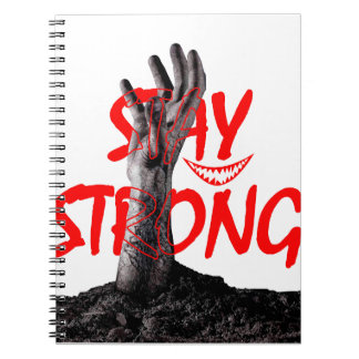 Caderno Espiral Notebook : Stay Strong Motivational Quote Design