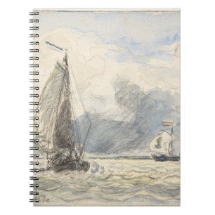 Caderno Espiral Notebook Stormy Sky Dutch Sailing