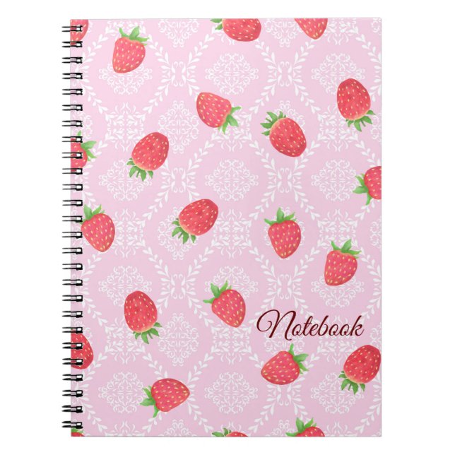 Caderno Espiral Notebook Strawberry (Frente)