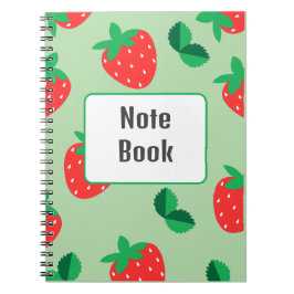 Caderno Espiral Notebook Strawberry