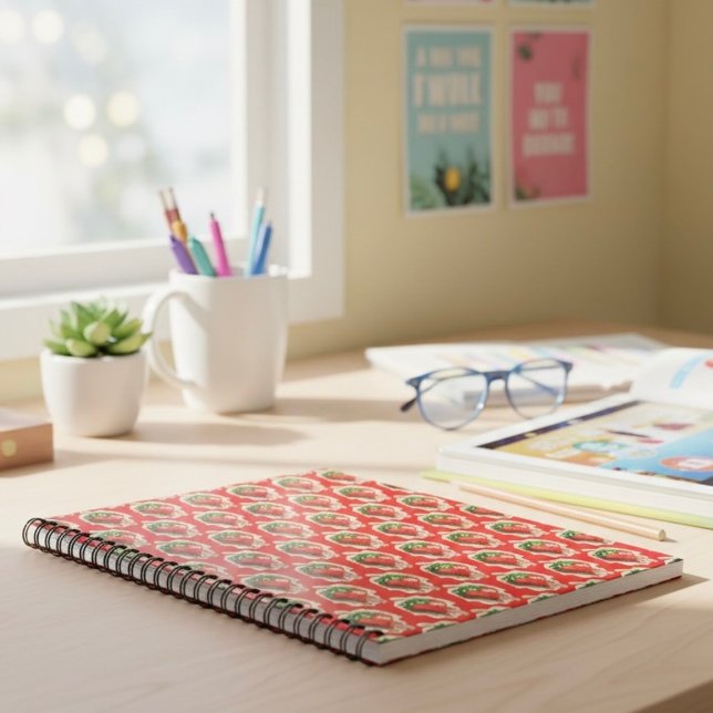 Caderno Espiral Notebook Strawberry (Criador carregado)