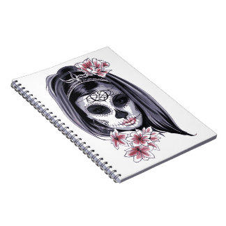 Caderno Espiral Notebook Sugar Skull Girl