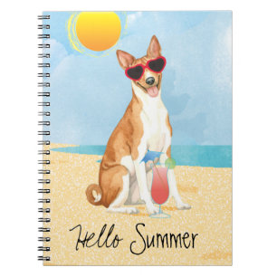Caderno Espiral Notebook Summer Basenji