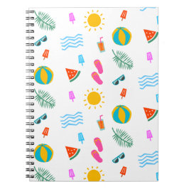 Caderno Espiral Notebook Summer Beach