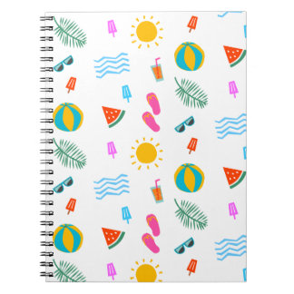 Caderno Espiral Notebook Summer Beach