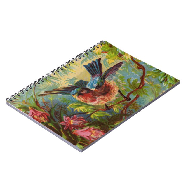 Caderno Espiral Notebook Summer Bluebird (Left Side)