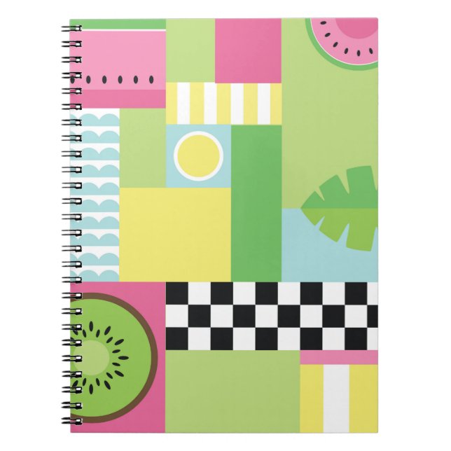 Caderno Espiral Notebook Summer Fruta (Frente)