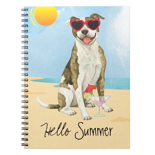 Caderno Espiral Notebook Summer Pit Terrier (Frente)