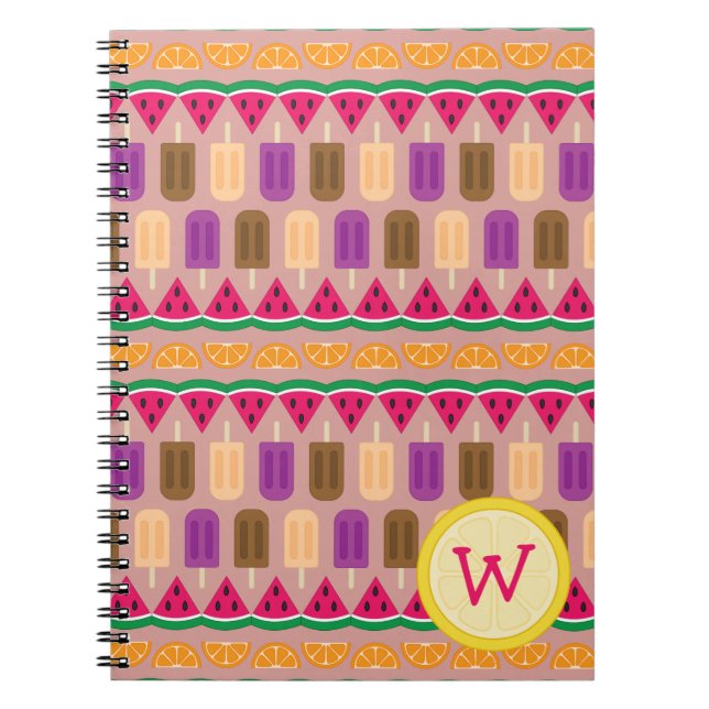 Caderno Espiral Notebook Summer Sweets (Frente)