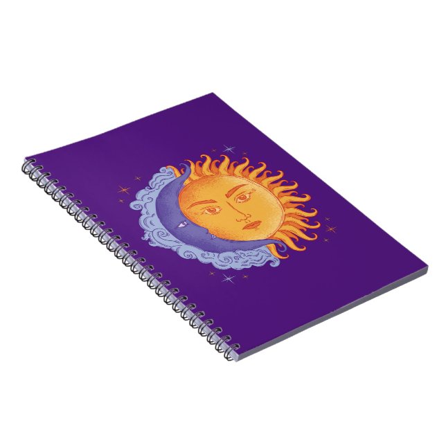 Caderno Espiral Notebook Sun e Moon (Lado Direito)