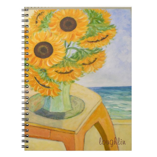 Caderno Espiral Notebook Sunflower (Frente)