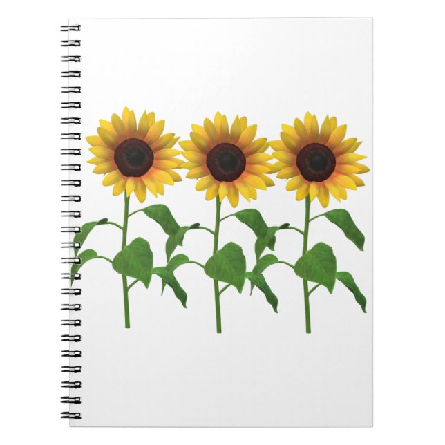 Caderno Espiral Notebook Sunflower (Frente)