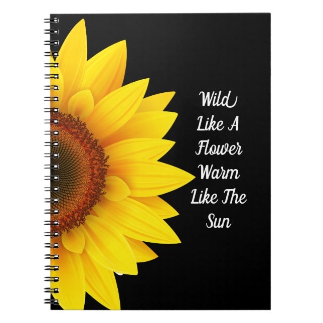 Caderno Espiral Notebook Sunflower Spiral (Frente)