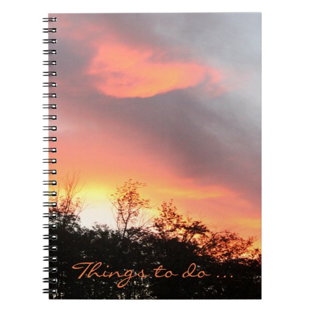 Caderno Espiral Notebook Sunset (Frente)