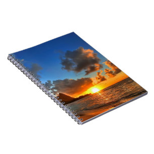 Caderno Espiral Notebook-Sunset Beach