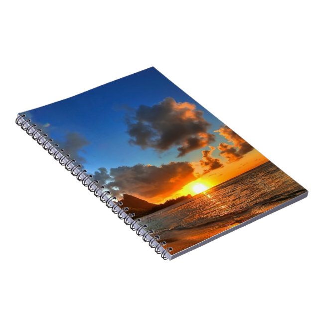 Caderno Espiral Notebook-Sunset Beach (Lado Direito)
