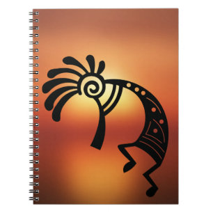 Caderno Espiral Notebook Sunset Southwest Kokopelli