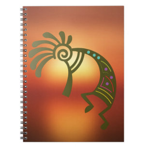 Caderno Espiral Notebook Sunset Southwest Kokopelli