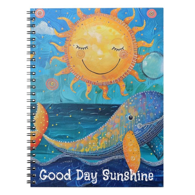 Caderno Espiral Notebook Sunshine de Bom Dia (Frente)