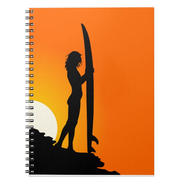 Caderno Espiral Notebook Surfer Girl (Frente)