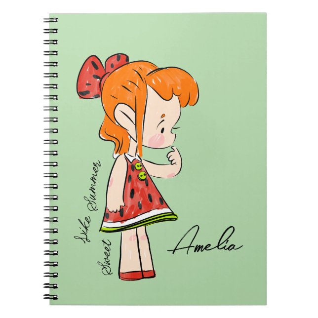 Caderno Espiral Notebook "Sweet Melody of Love" (Frente)