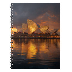 Caderno Espiral Notebook Sydney Opera House Twilight