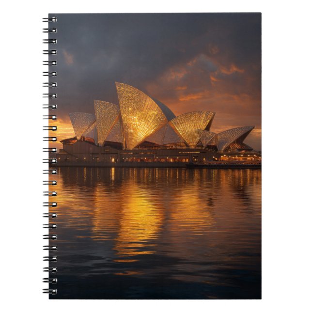 Caderno Espiral Notebook Sydney Opera House Twilight (Frente)