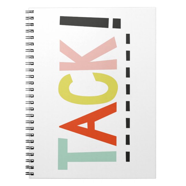 Caderno Espiral Notebook TACK Colors (Frente)