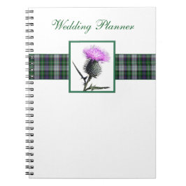 Caderno Espiral Notebook Tartan e Thistle Wedding Planner