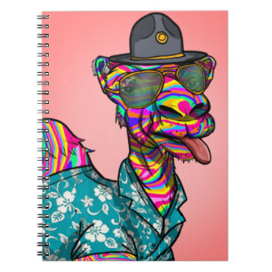 Caderno Espiral Notebook Tie Dye Camel