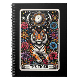 Caderno Espiral Notebook Tiger Spirit Tarot Card