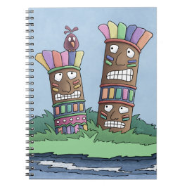 Caderno Espiral Notebook Tiki Bird Rosebud