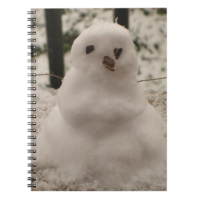Caderno Espiral Notebook Tiny Snowman (Frente)