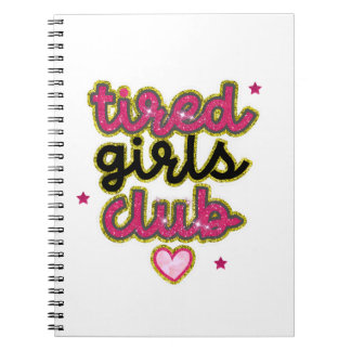 Caderno Espiral Notebook Tired Girls Club