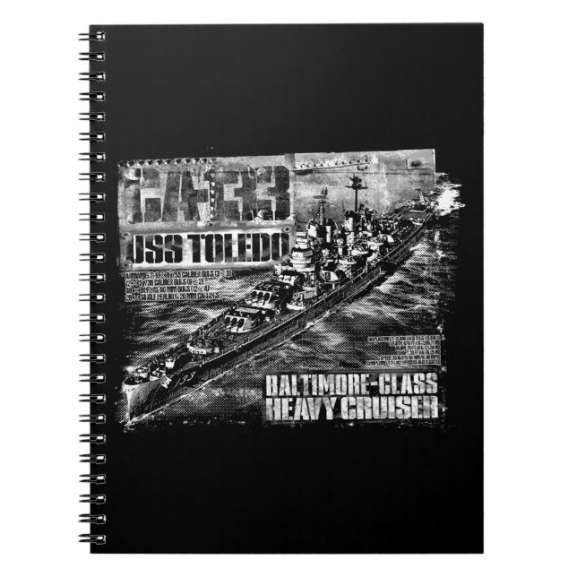 Caderno Espiral Notebook Toledo de cruzeiro pesado (Frente)