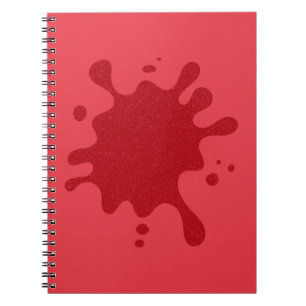 Caderno Espiral Notebook Tomato Red Splat Spiral - Personalizar