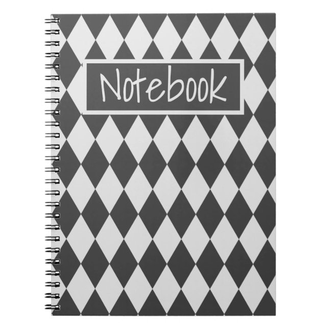 Caderno Espiral Notebook travesseiro decorativo elegante rhombus c (Frente)