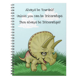 Caderno Espiral Notebook Triceratops bonito