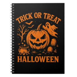 Caderno Espiral Notebook Trick or Tratar Halloween