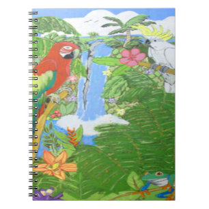 Caderno Espiral Notebook tropical paraíso