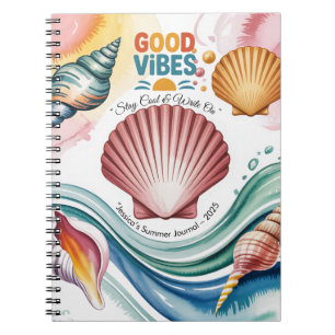 Caderno Espiral Notebook tropical Summer Vibes
