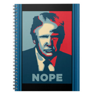 Caderno Espiral Notebook Trump Nope