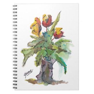 Caderno Espiral Notebook Tulip por Guan