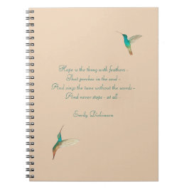Caderno Espiral Notebook Turquesa Hummingbird Esperado
