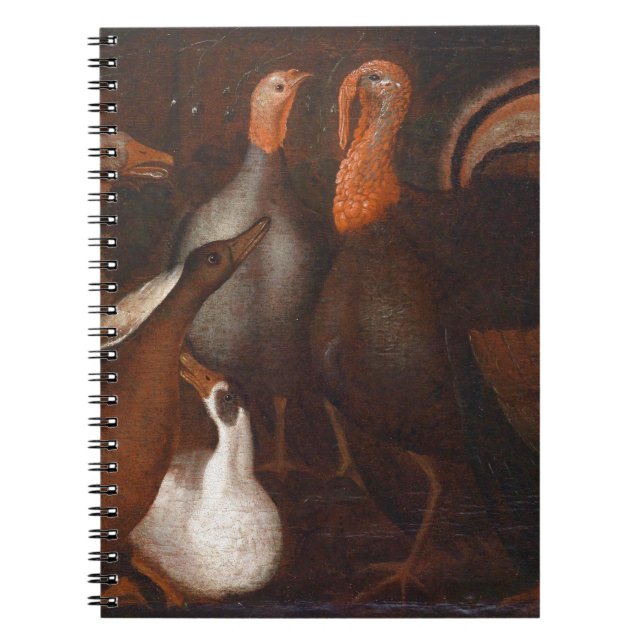 Caderno Espiral Notebook Turquia Pigeon Ação de Graças (Frente)