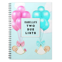 Notebook Twins Pregnancy Planner
