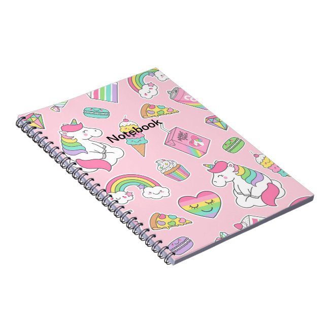 Caderno Espiral Notebook Unicorn (Lado Direito)